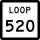 State Highway Loop 520 marker