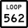 State Highway Loop 562 marker