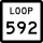 State Highway Loop 592 marker