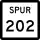 State Highway Spur 202 marker
