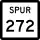 State Highway Spur 272 marker