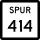 State Highway Spur 414 marker