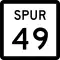 State Highway Spur 49 marker