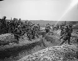 Soldiers of the 51st (Highland) Division at the Battle of Cambrai in 1917