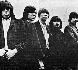 The band in 1967 (Left to right: Ron Gilbert, Mike Esposito, Geoff Daking, Peppy Castro, Ralph Scala)
