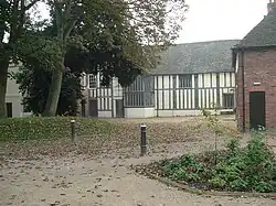 The north front of the Great Hall. The Solar is above the east (original entrance) front to the left of the picture