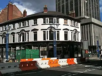 The Crown Public House, also attributed to Plevins, which gained Grade II Listed status in March 2024.