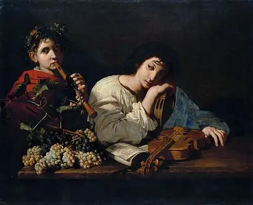 Aminta's Lament (ca. 1625), oil on canvas (39 x 47 in.) Louvre, Paris