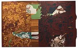 Image 35Painting by artist Firoz Mahmud on Battle of Plassey titled 'The Start of the End of the Reign of the Subcontinent: during the time of my forefathers' (from History of Bangladesh)