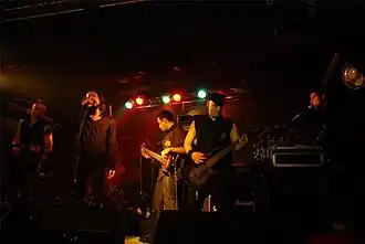 The Foreshadowing during a live performance in Rome