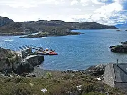 The pontoon at Acairseid Mhor.