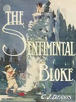 The cover of The Songs of a Sentimental Bloke (1915) by C. J. Dennis.