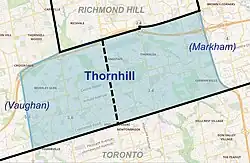 Thornhill within Vaughan and Markham