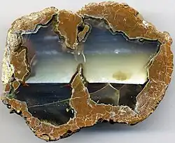 Level-banded thunder egg from Oregon, USA