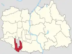 Location of Tianzhu Town within Shunyi District