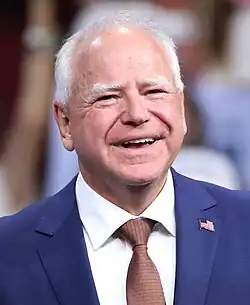Photographic portrait of Tim Walz