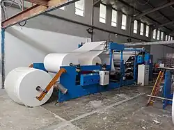 Tissue Converting and Production Machine in action