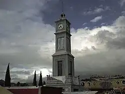 Monumental clock in Tlaxiaco
