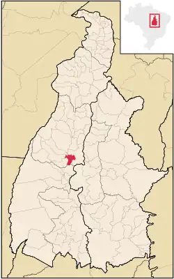 Location in Tocantins state