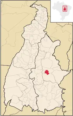 Location in Tocantins
