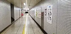 An underground passageway within Nogizaka Station