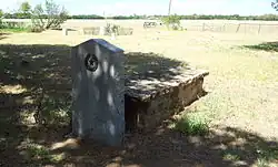 Gravestone of Maj. Robert S. Neighbors at Fort Belknap near Newcastle, Texas