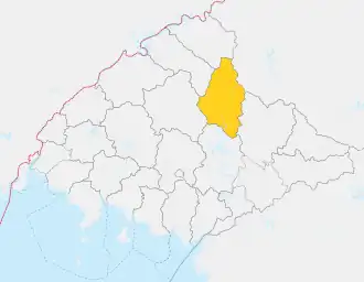 Location of Tongchang County
