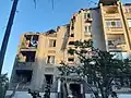 5-storey residential building in Toretsk after Russian shelling on 28 July 2022