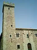 Tower of the Palacio de las Ciguenas (Stork Palace)