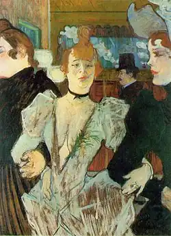 La Goulue arriving at the Moulin Rouge, 1892, oil on cardboard, Museum of Modern Art, New York