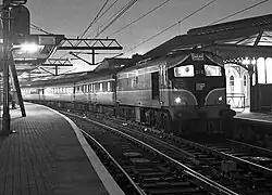 Train at Connolly Station