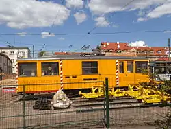 A type N car converted into a snowplow in Toruń