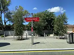 Light rail stop
