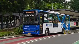 Skywell NJL6126BEV electric bus, serving corridor 2