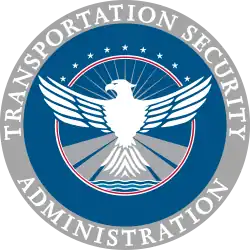 The insignia of the parent agency, the TSA