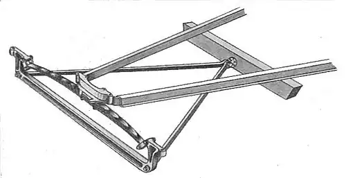 Front suspension with transverse leaf spring