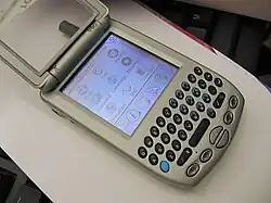 Palm Treo 300, unusual flip-up form