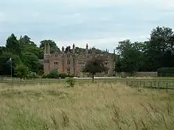 Trevalyn Hall from a nearby field.