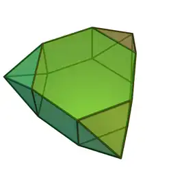 Triaugmented hexagonal prism, the fifty-seventh Johnson solid '"`UNIQ--postMath-00000002-QINU`"'