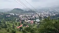 Trimbak city as seen from the Brahmagiri hill