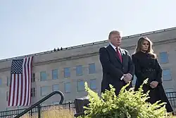 President Donald J. Trump and First Lady Melania Trump participate in a Sep 11 observance at the Pentagon