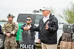 President Trump visits the border in McAllen, Texas; Jan 10, 2019.
