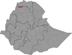 Location of Tsegede