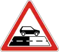 Change of road surface type