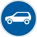 Road for movement of passenger cars