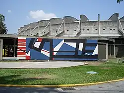 Untitled bimural (south face), 1954, Plaza Cubierta