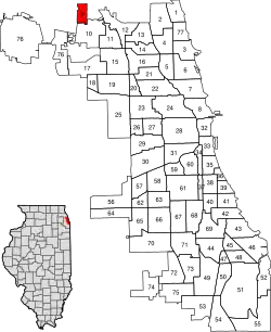 Location within the city of Chicago