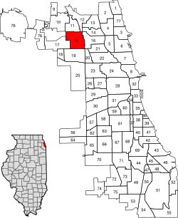 Location within the city of Chicago