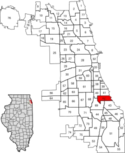 Location within the city of Chicago