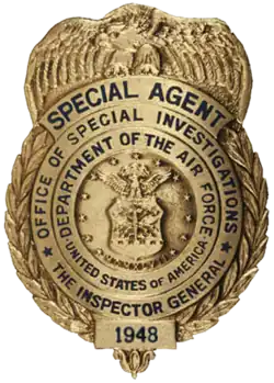 Office of Special Investigations Special Agent Badge